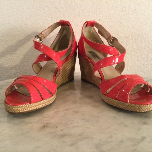 L. K. Bennett London Coral Wedge Sandals - Picture 3 of 16
